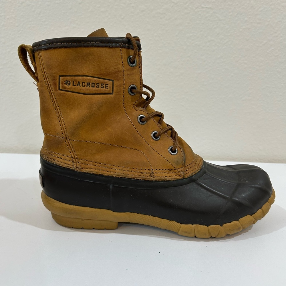LaCrosse 6” Uplander ll Women’s Tan and Black Waterproof Duck Boot, Size 7